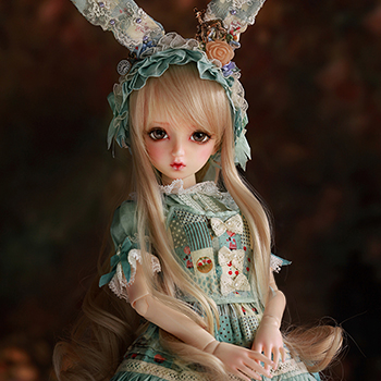 1/4 Bjd Female Mori Dress Fullset/Lin,AS- 1/4 Kid (40-45cm)